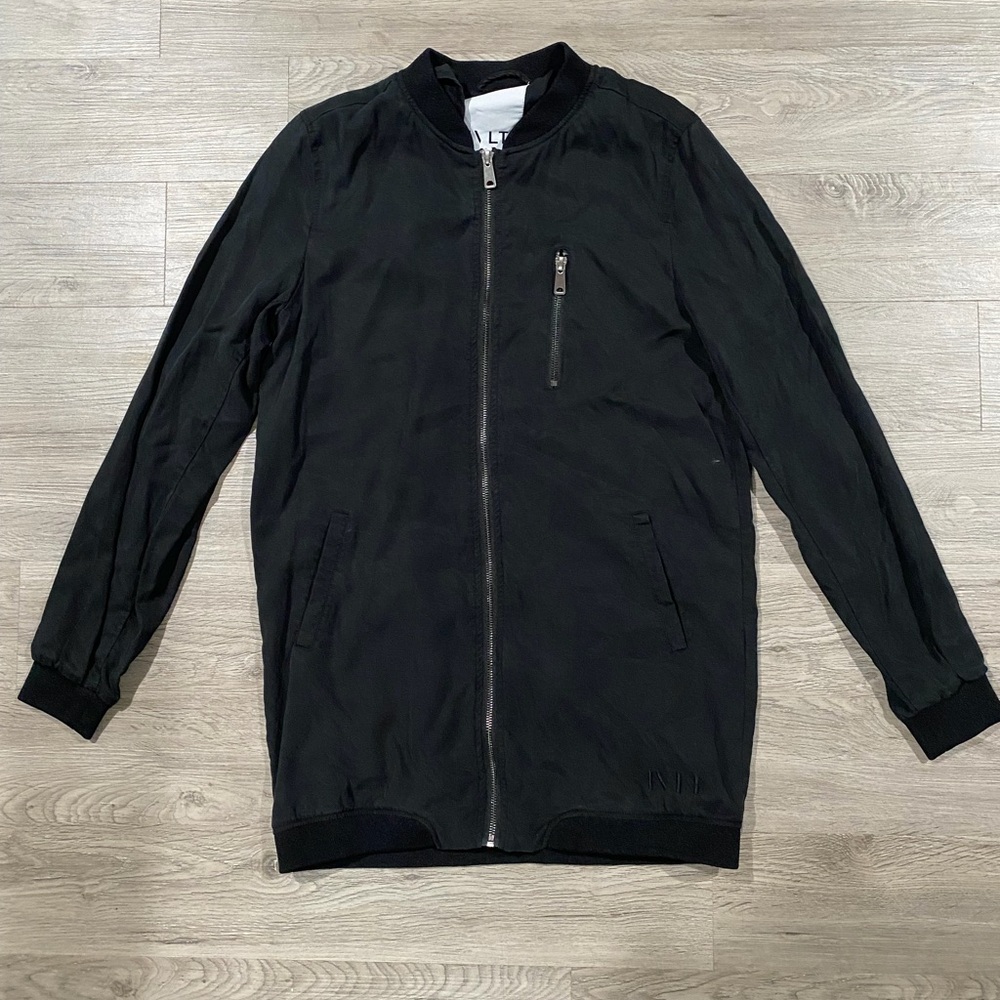 NVLT Oversized Black Bomber Jacket Medium